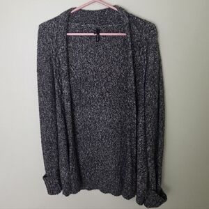 Maurices Charcoal Marled Open-Front Women's Cardigan